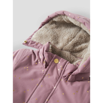 NAME IT Jakke Snow05 Wistful Mauve Foil Hearts